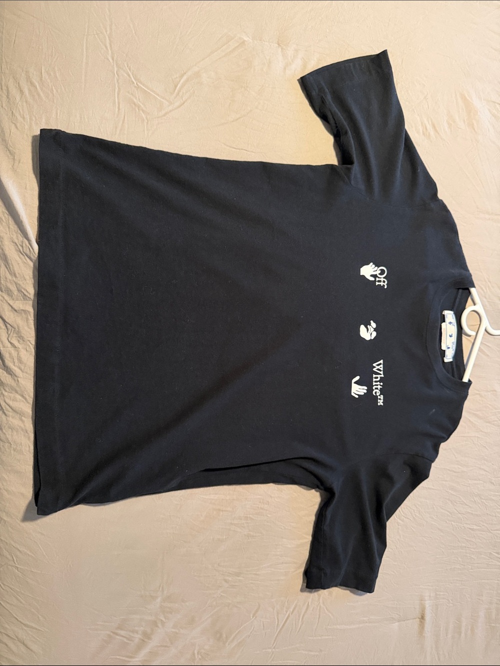 Off-White Black Kids Short Sleeve Logo Tee